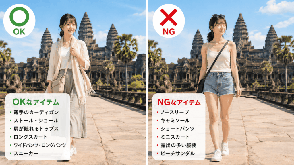 女性 OK・NGな服装