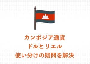 【現地ガイドが解説】カンボジアで使える通貨を解説　リエルとドルの使い分け・違いまとめ