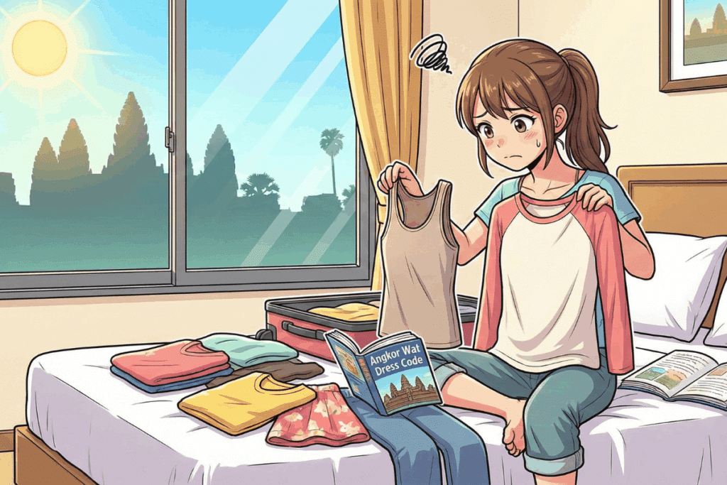 女性 服装 アンコールワット