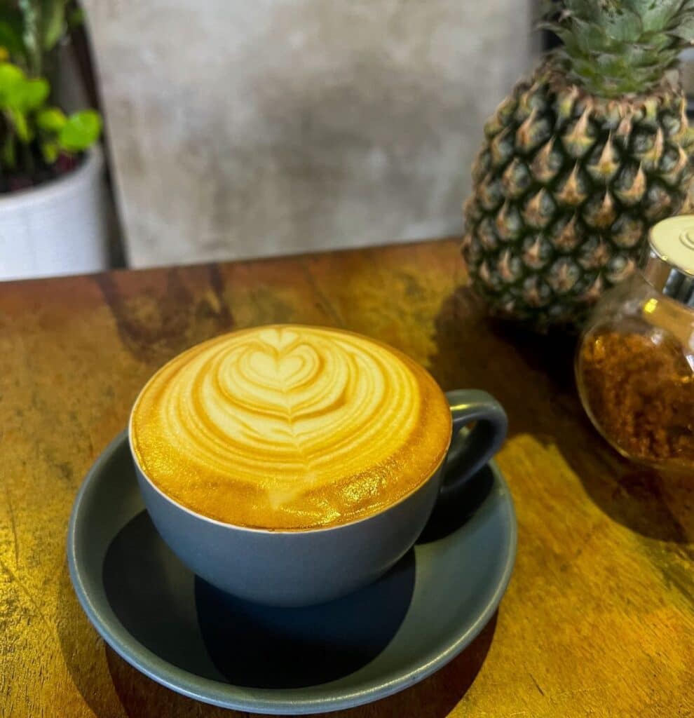 評判のラテアート